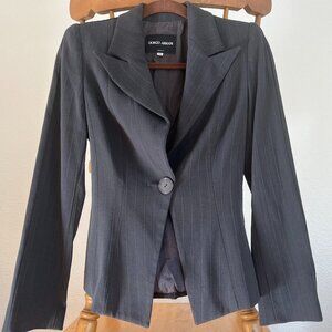 Giorgio Armani Pure Wool One Button women’s blazer Sz 38